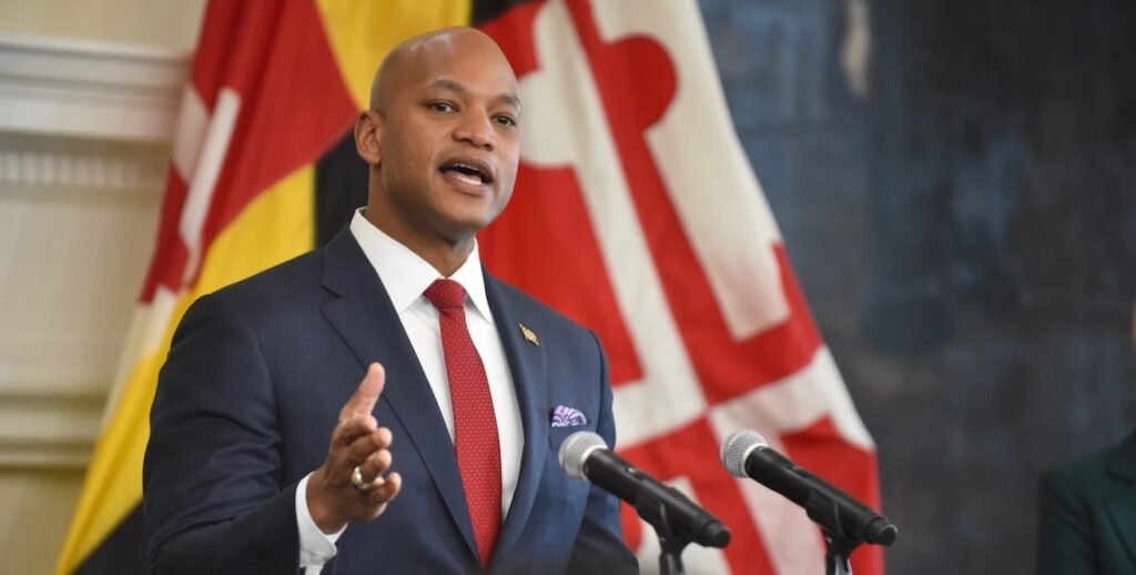 Foto do governador de Maryland, Wes Moore. Imagem: reprodução / X.